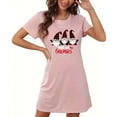 thumbnail image 1 of Censtreet Christmas Sleep Shirts for Women Short Sleeve Night Shirts for Sleeping Pullover Nightgown Soft Nightdress, 1 of 5