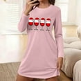 thumbnail image 1 of Censtreet Christmas Women's Nightgowns Long Sleeve Sleep Shirts Comfy Soft Nightshirt Women Pajama Sleep Dress Cute Sleepwear, 1 of 6