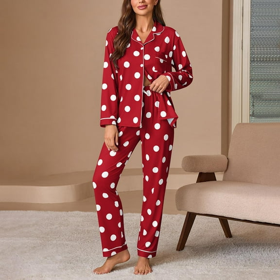 Censtreet Christmas Women's Two Piece Loungewear Fall Casual Long Sleeve Tops Jogger Pants Pajama Sets Matching Outfits Clothing