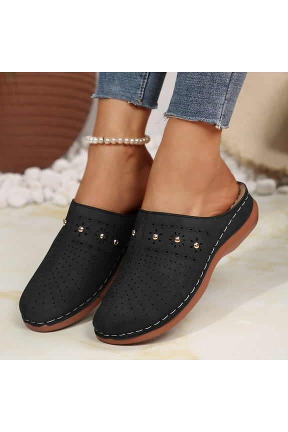 Clogs for Women Mules Slip-On: Closed Toe Clog - Comfortable Womens Mule