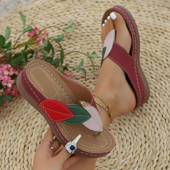 Censtreet Flip Flops for Women with Arch Support Yoga Mat Comfortable Summer Beach Walking Thong Cushion Sandals Slip On Indoor Outdoor