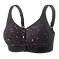 thumbnail image 1 of Censtreet Flower Bras for Women No Underwire Front Closure Comfort Senior Wireless Snap Closing Bra, 1 of 5