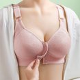 thumbnail image 1 of Censtreet Front Closure Embroidery Bras for Women Posture Smooth Back Wirefree Bra Seamless Brassiere, 1 of 6