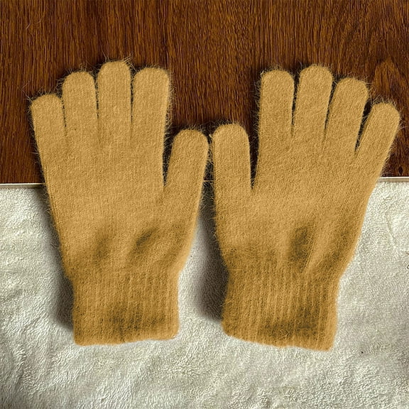 Censtreet Kids Gloves Winter Toddler Gloves Full Fingers Knit Gloves Children Stretchy Warm Gloves Bulk for Boys Girls