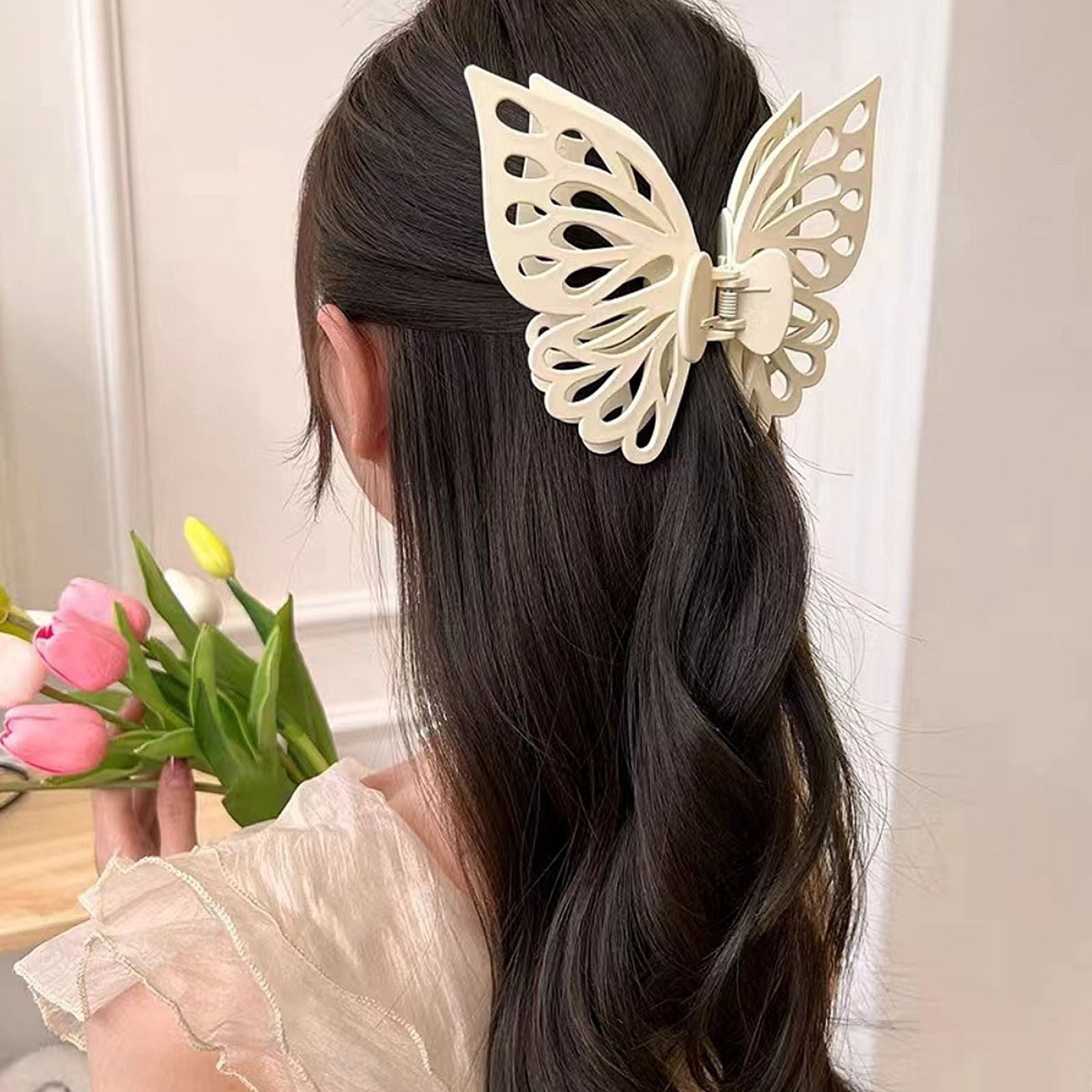 Censtreet Large Non-Slip Metal Sparkly Butterfly Hair Jaw  display picture 1