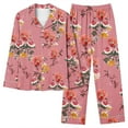 thumbnail image 1 of Censtreet Long Sleeved Printed Sleepwear Set for Women,Lapel Comfortable Personalized Pajamas Home Set,Daily Sleepwear Loungewear, 1 of 4