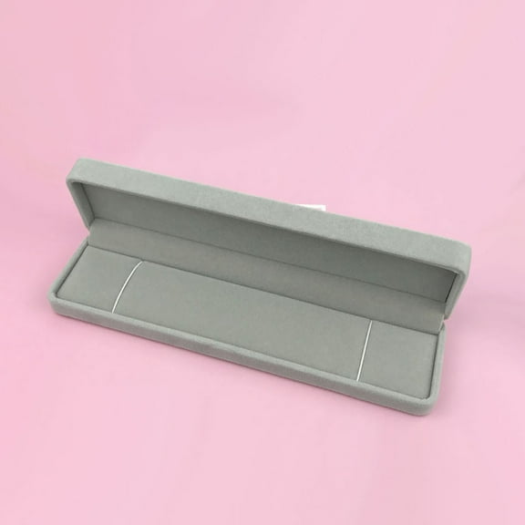 Censtreet Luxurious Velvet Necklace Storage Box Pendant Gift Case Jewelry Display Box for Anniversary Propose Christmas