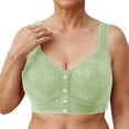 thumbnail image 1 of Censtreet Maple Leaf Bras for Women Front Closure No Underwire Comfort Senior Wireless Snap Closing Bra, 1 of 7