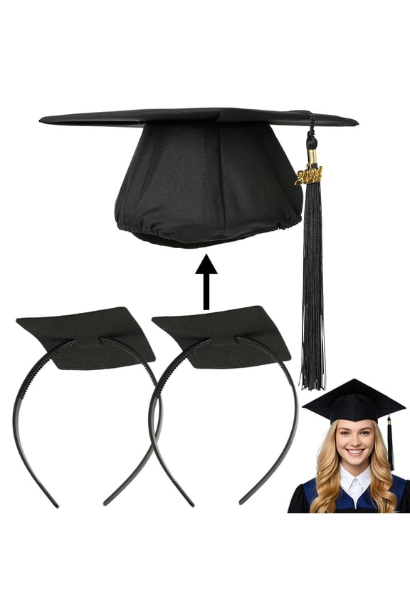 Matte Graduation Cap with Tassel for High School & Bachelor