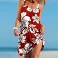 thumbnail image 1 of Censtreet Nightgown for Womens Nightshirt Summer Sleepwear Vacation Style Hawaiian Print Sleep Tank Chemise Sleeveless Dress, 1 of 8
