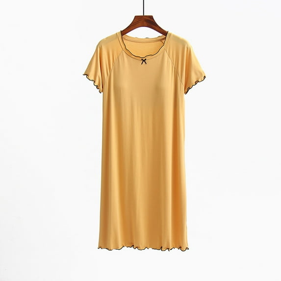 Censtreet Nightgowns for Women Night Dress Short Sleeve Women's Sleepwear Sleep Soft Shirts