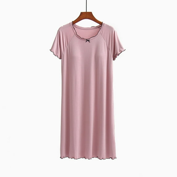Censtreet Nightgowns for Women Night Dress Short Sleeve Women's Sleepwear Sleep Soft Shirts