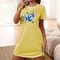 thumbnail image 1 of Censtreet Nightgowns for Women Pleated Sleep Shirts Short Sleeve Night Shirts Night Gown Ladies Sleep Dress, 1 of 5