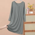 thumbnail image 1 of Censtreet Nightgowns for Women Sleapwear Short Sleeve Night Shirts Soft Sleep Dress Classic NightDress, 1 of 7