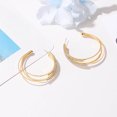 thumbnail image 1 of Censtreet Non Pierced Crystal Ear Cuff Earrings for Women,Gold Plated Cubic Zirconia Hoop Party Earrings Jewelry, 1 of 2