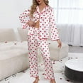 thumbnail image 1 of Censtreet Pajamas Set For Women Long Sleeve Sleepwear Soft Button Down Shirt with Long Pants Pj Lounge Sets S-XL, 1 of 5