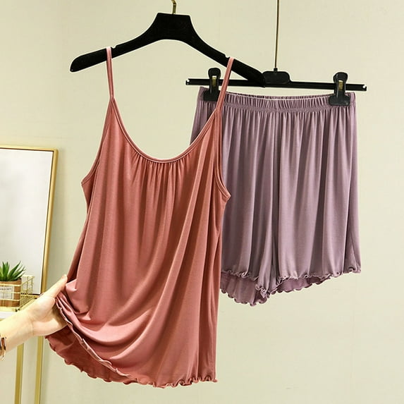 Censtreet Pajamas Set Women’s Long Sleeve Sleepwear Soft Modal Classic Loungewear Pj Set