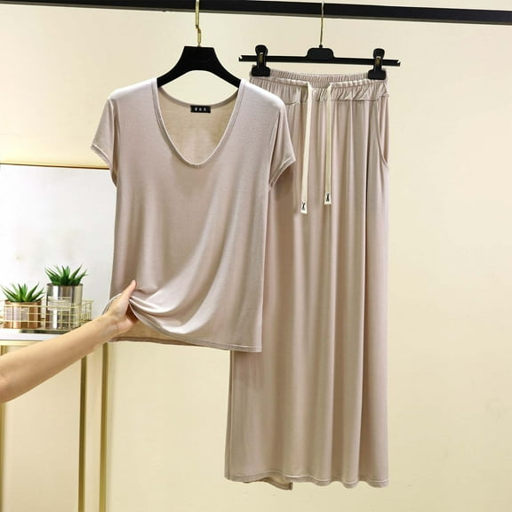 Censtreet Pajamas Set Women’s Long Sleeve Sleepwear Soft Modal Classic Loungewear Pj Set