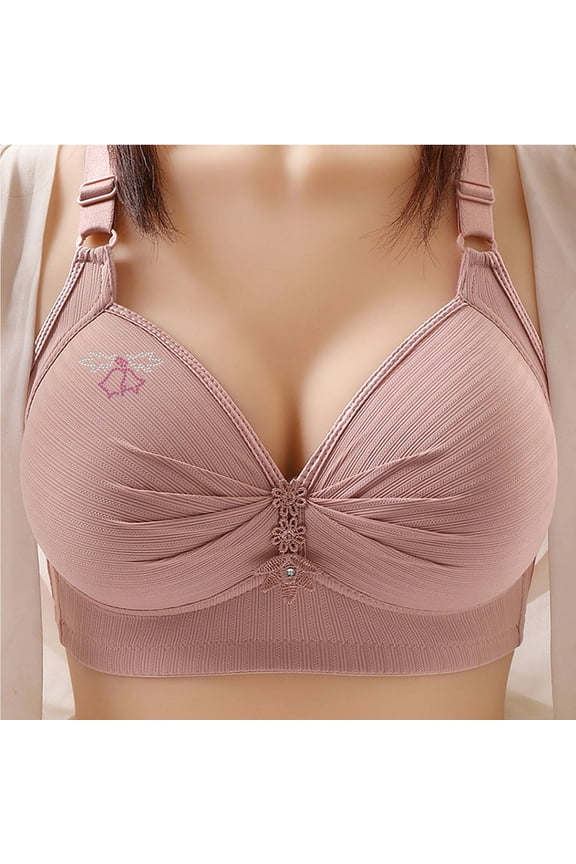 Plus Size Push Up Bra for Women Hide Back Fat Smoothing Bra Seamless Underwire T-Shirt Bra