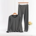 thumbnail image 1 of Censtreet Plus Size Winter Pajama Set,Strpied Fuzzy Long Sleeve Top and Pants Set, Round Neck Warm Loungewear XL-5XL, 1 of 3