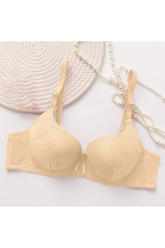 Push Up Low Back Bra, Seamless Support Bras for Women,Solid Color Sexy Bra, Comfort Foam Lightly Lined Underwear