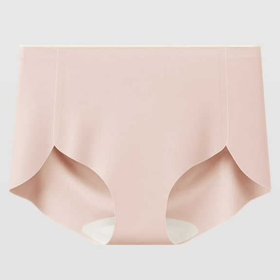 Censtreet Seamless Underwear for Women No Show Ice Silk Breathable Hipster Wavy Sides Invisibles Panties