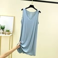 thumbnail image 1 of Censtreet Sleepwear for Women Tank Nightgown Chemise Racerback Sleeveless Sleep Dress, 1 of 5