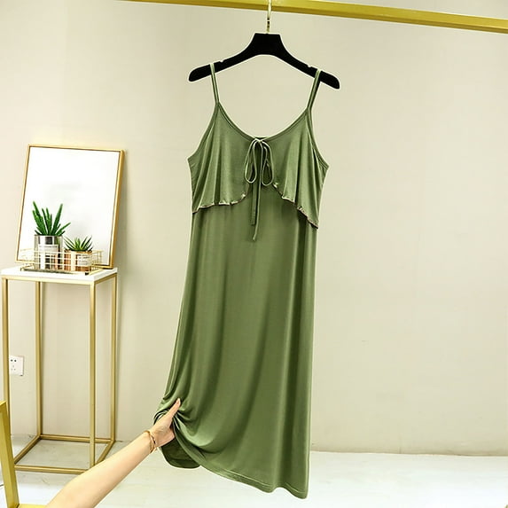 Censtreet Sleepwear for Women Tank Nightgown Chemise Racerback Sleeveless Sleep Dress