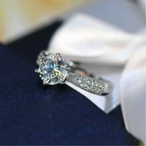 Censtreet Statement Rings for Women Dainty Adjustable Promise Finger Stackable Ring Comfort Fit Band Wedding Delicate Jewelry