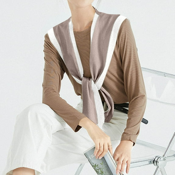 Censtreet Sweater Shawl Wraps for Women Sweater Knitted Knotted Shawls Travel Casual Scarf Cape Shoulder Tops Fashion Wrap