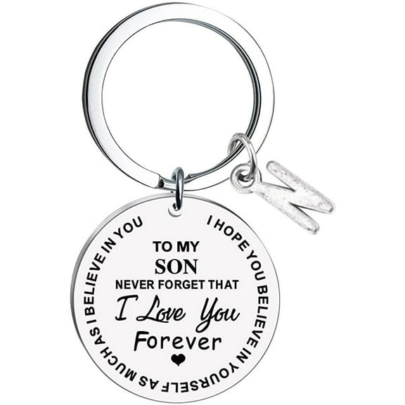 Censtreet To My Son Keychains Gift Inspirational Gifts from Mom Gift for Christmas Graduation Anniversaries Keychain Gifts