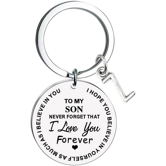 Censtreet To My Son Keychains Gift Inspirational Gifts from Mom Gift for Christmas Graduation Anniversaries Keychain Gifts