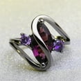 thumbnail image 1 of Censtreet Vintage Jewelry Purple Red Black Crystal Unique Black Skull Rings for Women Halloween Christmas Gifts, 1 of 5