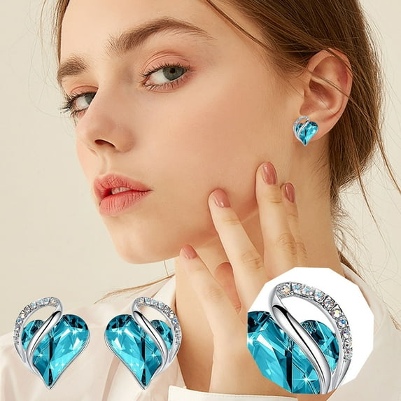 Censtreet Vintage Sweet Bow Earrings - Geometric Heart-Shaped Dangle Earrings for Women - Stylish Women's Jewelry