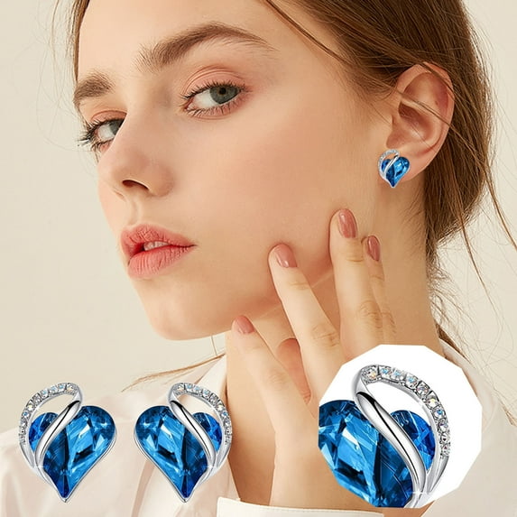 Censtreet Vintage Sweet Bow Earrings - Geometric Heart-Shaped Dangle Earrings for Women - Stylish Women's Jewelry
