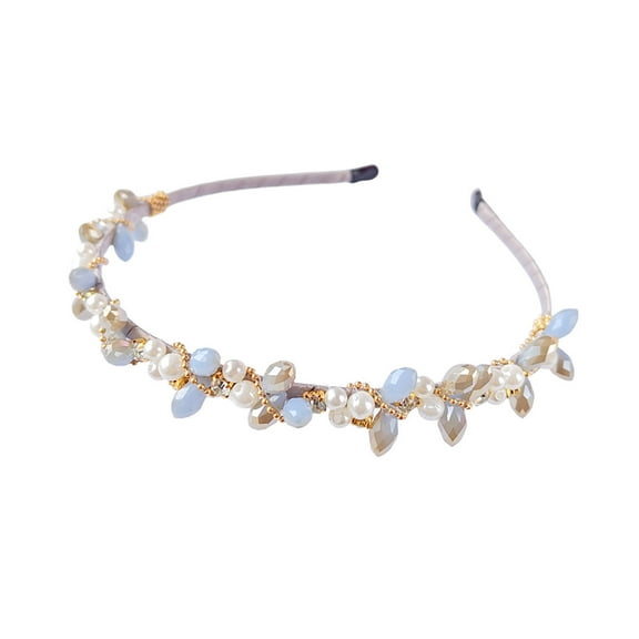 Censtreet Wedding Hair Accessory for Flower Girls, Princess Headpiece, Pearl Headband, Women Headbands