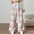 thumbnail image 1 of Censtreet Winter Women Pajama Pants Comfy Pj Bottom with Pockets Stretch Plaid Sleepwear, 1 of 6