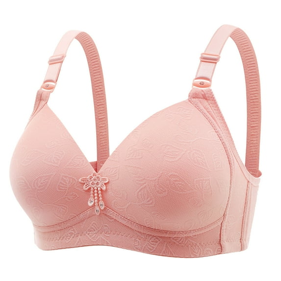 Censtreet Woman's Plus Size Push Up Bra,Comfortable Lift Bras for Women,Breathable Wirefree Solid Color Everyday Underwear