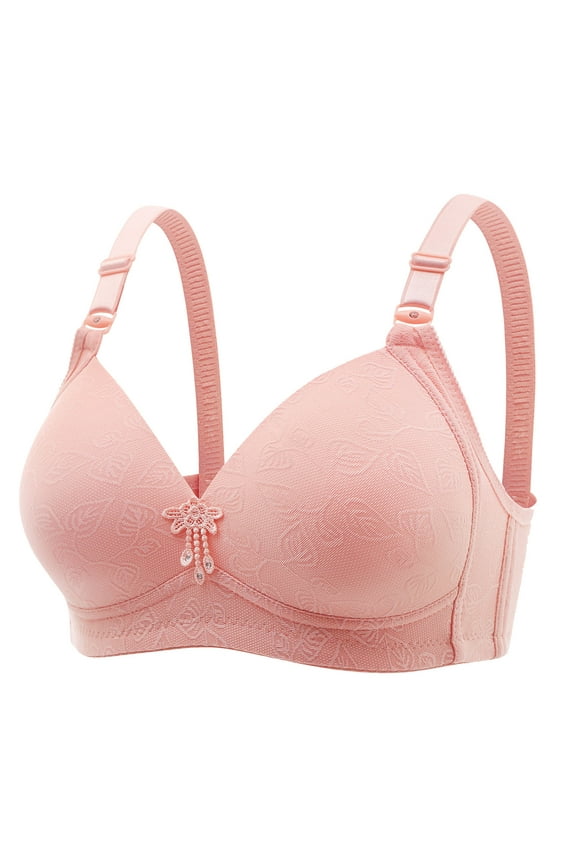 Woman's Plus Size Push Up Bra,Comfortable Lift Bras for Women,Breathable Wirefree Solid Color Everyday Underwear