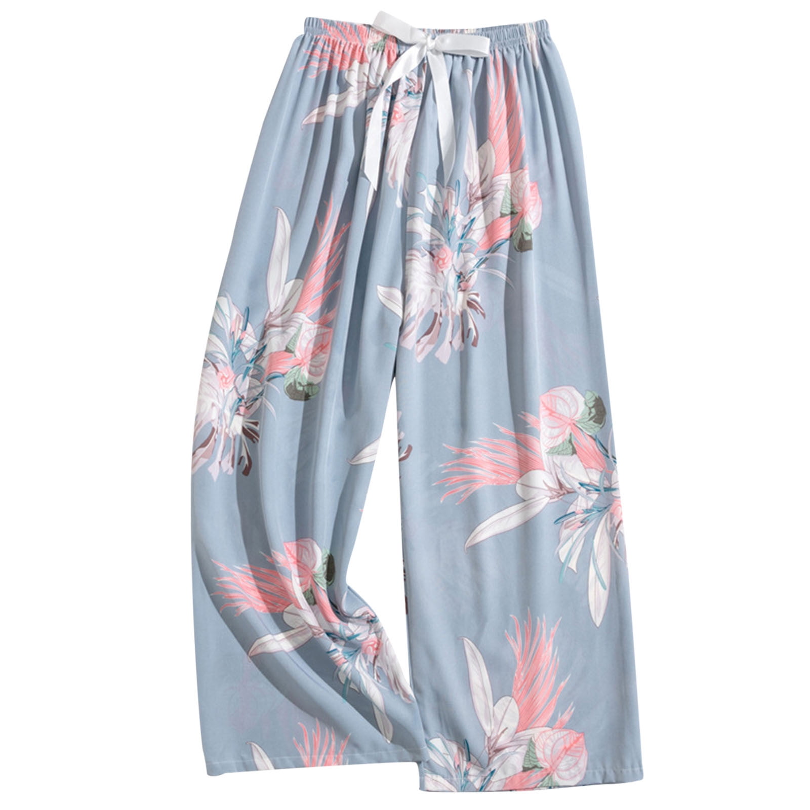 Censtreet Women's Capri Pajama Pants Lounge Causal Bottoms Fun Print ...