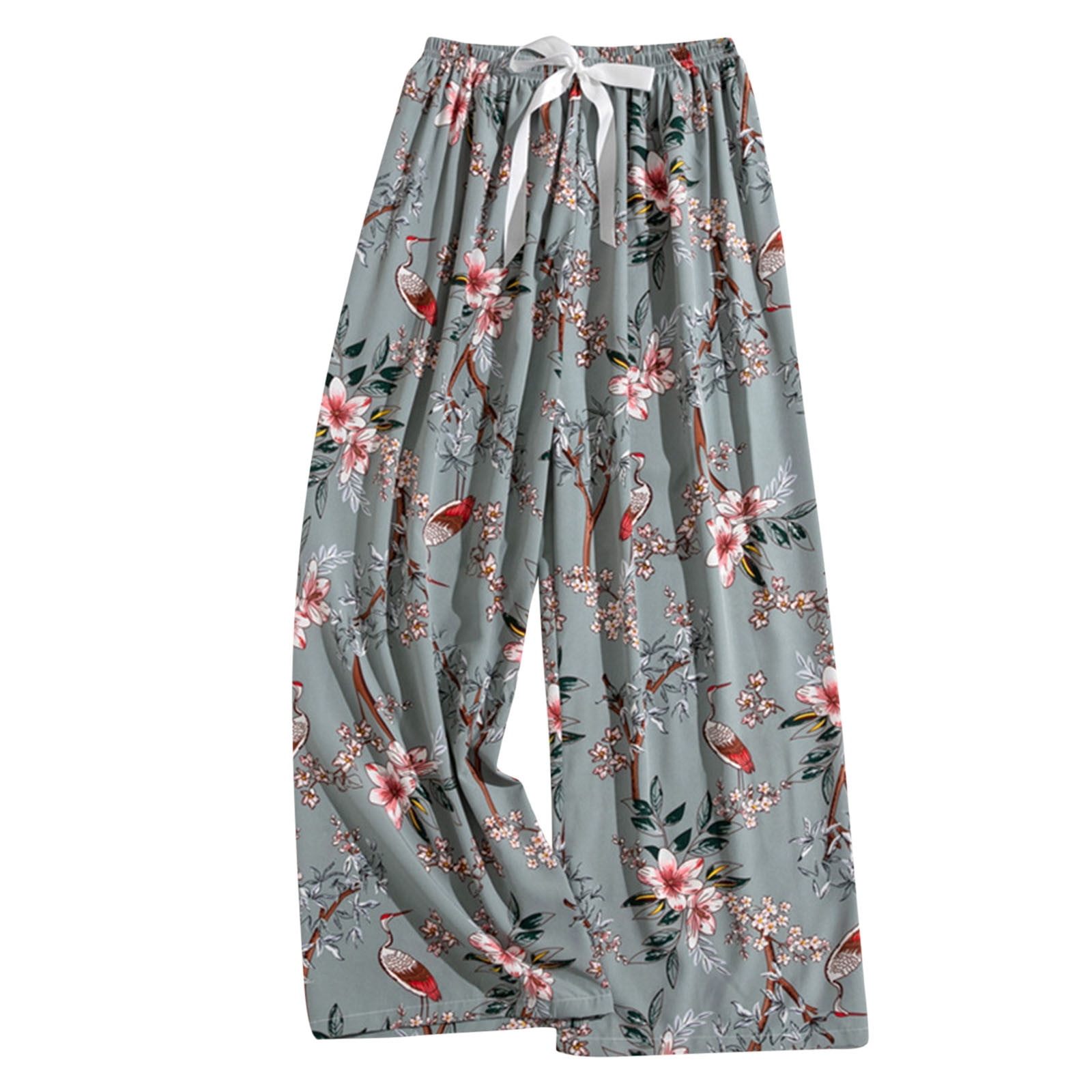 Censtreet Women's Capri Pajama Pants Lounge Causal Bottoms Fun Print ...