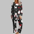 thumbnail image 1 of Censtreet Women's Christmas Pajamas Set,Printed Long Sleeve Nightwear Set, Sleepwear Set, 1 of 8