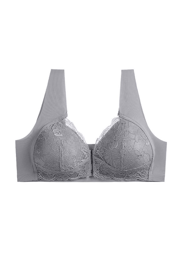 Women's Comfort Front-Close Wireless, Seamless Cooling T-Shirt Bra Plus Size Everyday Bra