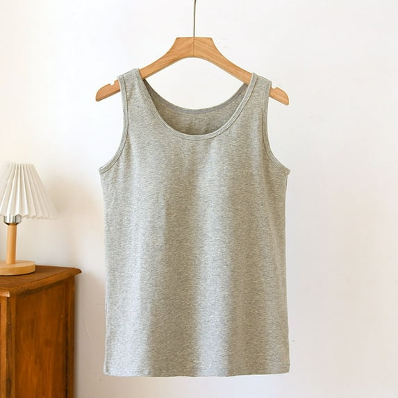 Censtreet Women's Cotton Sleep Tank Top Sleeveless Pajamas Shirt
