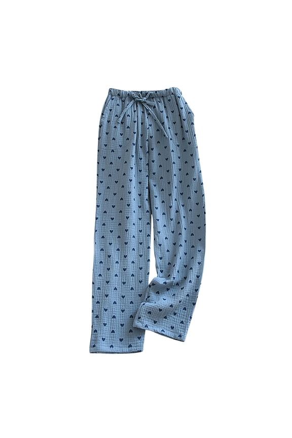 Women's Cotton Woven Poplin Sleep Pajama Pants Breathable Lightweight Soft Lounge Pant