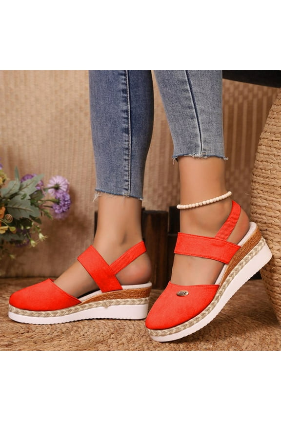 Women's Flat Slide Sandals - Casual Classic Simple Strappy Slip on Flat Summer Sandals.