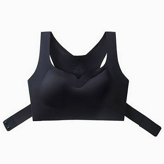 Censtreet Women's Front Closure Posture Wireless Back Support Full Coverage Bra