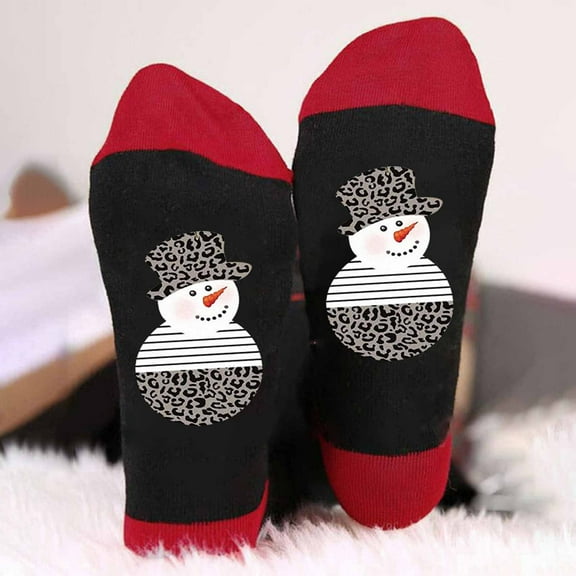 Censtreet Women's Fuzzy Slipper Socks with Non-Slip Grippers, Cozy 100% Cotton,Cute Christmas Gifts,Multiple choices for families