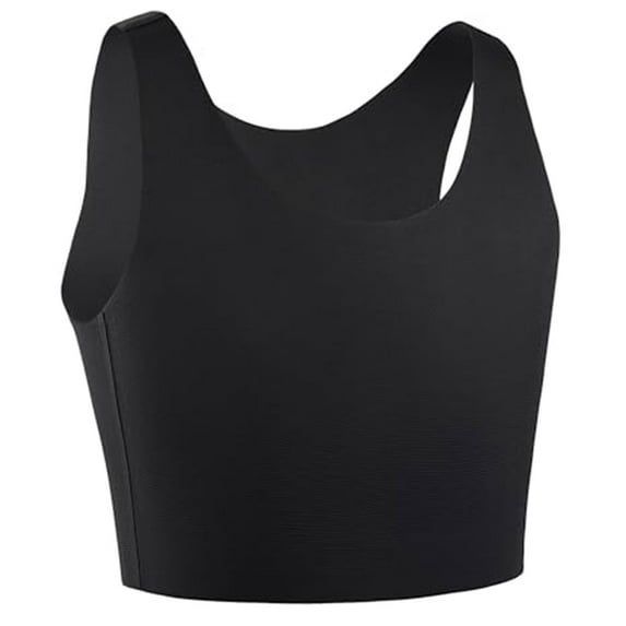 Censtreet Women's Markless Invisible Underwear,Large Breasts Look Small Bra,Breathable Comfortable Vest with Pads