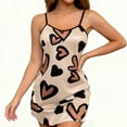 thumbnail image 1 of Censtreet Women's Nightgown Cami Soft Sleepwear Sleeveless Loungewear Loose Sleepwear Pajama Dress, 1 of 3